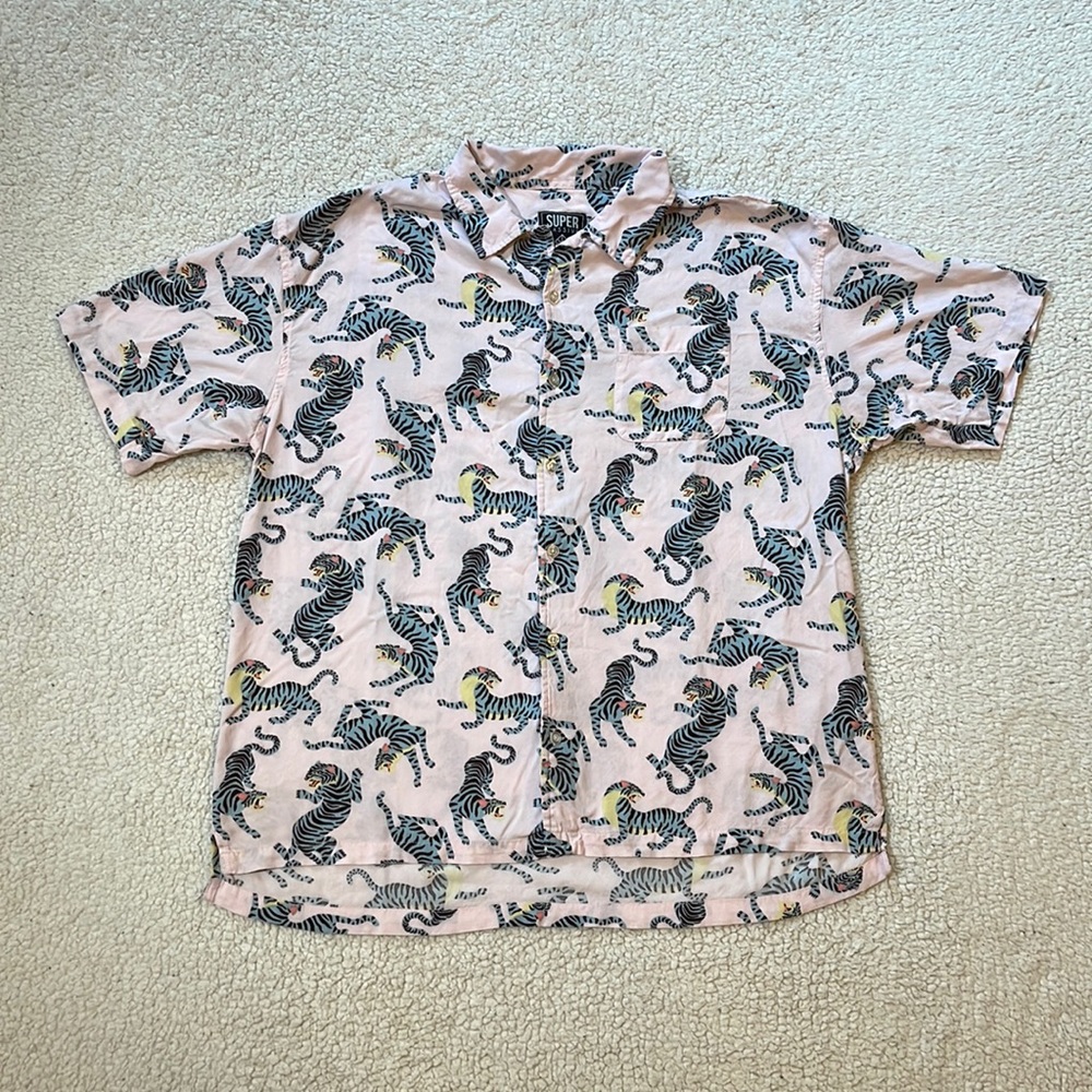 Snow Tiger All Over Print Button Up - image 1